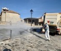 Foto de Nueve cascos urbanos y cuatro equipamientos sanitarios, entre los puntos críticos desinfectados por la Diputación este viernes