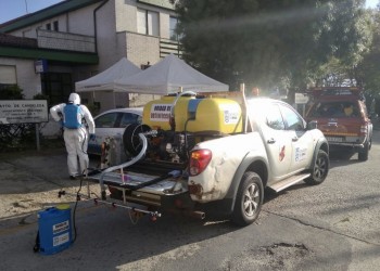 Siete centros de Salud y otras siete residencias de mayores, desinfectados por la Diputación este fin de semana (4º Fotografía)