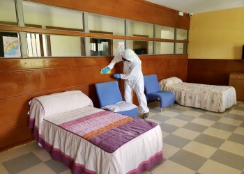 Nueve cascos urbanos y cuatro equipamientos sanitarios, entre los puntos críticos desinfectados por la Diputación este viernes (2º Fotografía)