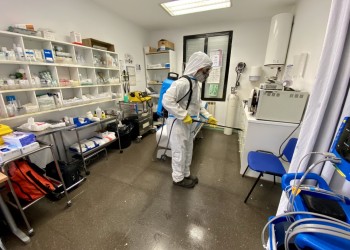 La Diputación inicia una ronda de desinfecciones en los centros de Salud de la capital tras concluir con los de la provincia (2º Fotografía)