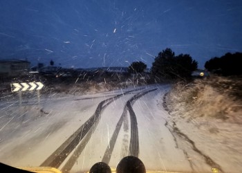 Todo el dispositivo provincial de vialidad invernal, activado ante la primera aparición de la nieve (3º Fotografía)