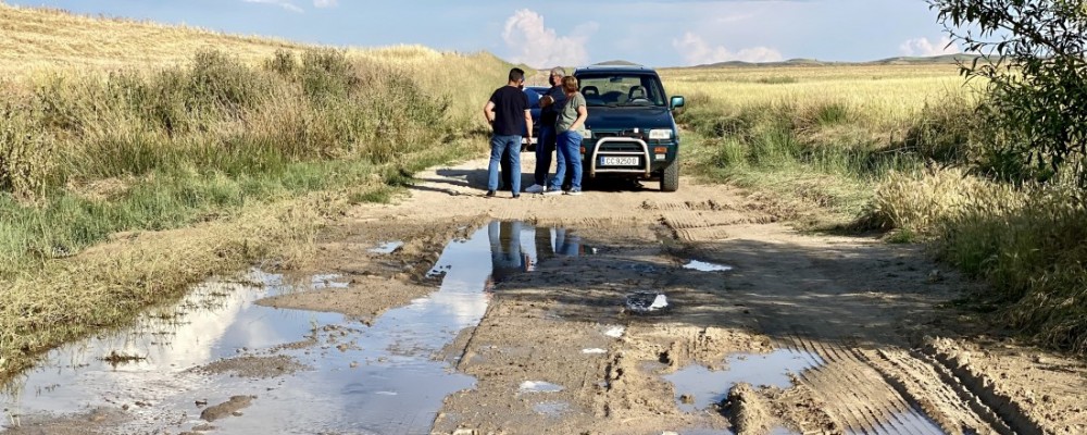 La Diputación reparará los caminos agrícolas de La Moraña afectados por la granizada del 1 de junio