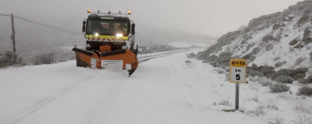 Tratamiento preventivo de la red provincial a la espera de la primera nevada de la temporada