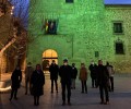 Foto de El Torreón de los Guzmanes se ilumina de verde contra el cáncer