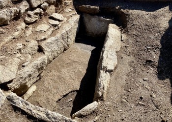 Uno de los templos del yacimiento de la Mesa, en Navarrevisca, al descubierto gracias a la inversión de la Diputación (4º Fotografía)