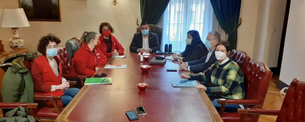 La Diputación se coordina con Cruz Roja y Accem para gestionar la llegada de refugiados de Ucrania
