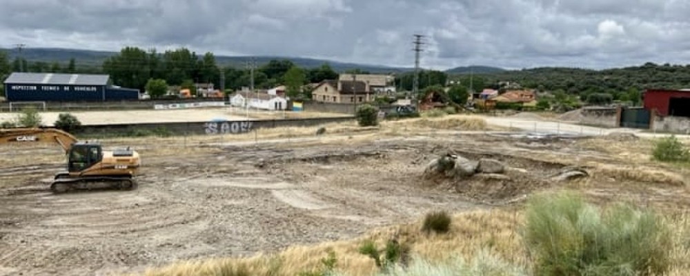 Primeros trabajos de las obras del Parque Comarcal de Bomberos del Bajo Tiétar