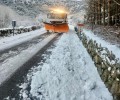 Foto de La nieve obliga a actuar en la Zona II de la provincia con 35 toneladas de fundentes