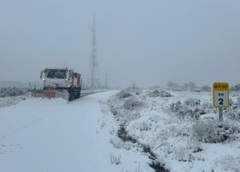 La lluvia dificulta la circulación en La Moraña y la nieve deja los primeros espesores significativos al norte de Gredos (3º Fotografía)