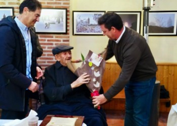 Homenaje de la Diputación y dos ayuntamientos a Eleuterio Gutiérrez por su centenario (2º Fotografía)