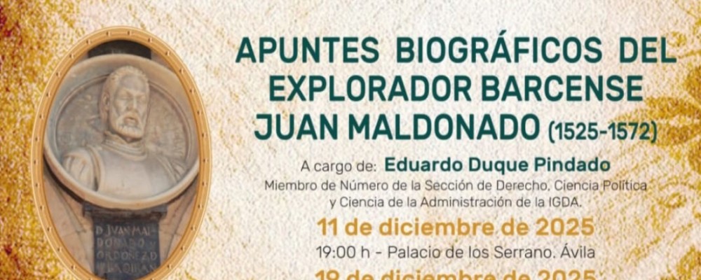 El ciclo ‘Centenarios de abulenses ilustres’ se detiene en la figura del explorador barcense, Juan Maldonado