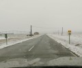 Foto de 500 kilómetros de la red de carreteras de la Diputación, tratados en la nevada del domingo