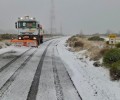 Foto de La nieve apareció débilmente en la red de carreteras provinciales, especialmente en la Zona II
