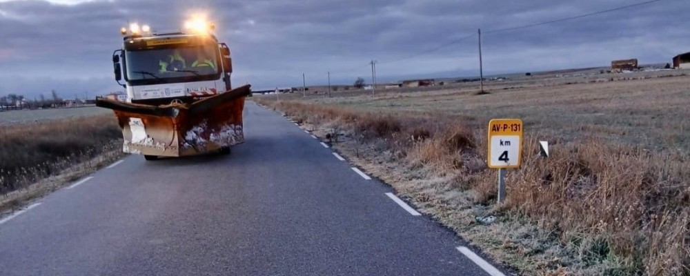 Ocho de cada diez kil&oacute;metros de la red de carreteras de la Diputaci&oacute;n, tratados frente al hielo durante el D&iacute;a de Reyes