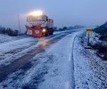 La helada activa todo el operativo de vialidad invernal de la Diputaci&oacute;n, con cadenas en Ch&iacute;a y El Tremedal