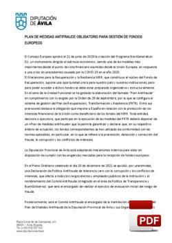 Presentación del Plan Antifraude