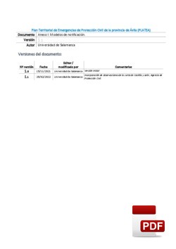 Anexo I: Modelos de notificación
