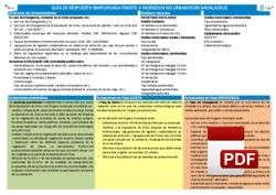 Guía de respuesta simplificada frente a incendios no urbanos en Navalacruz