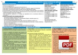 Guía de respuesta simplificada frente a riesgo químico en Arévalo